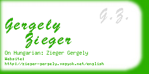 gergely zieger business card